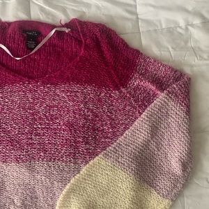 Purple ombré knitted sweater